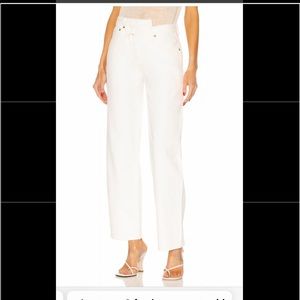 Agolde criss cross jean in paste